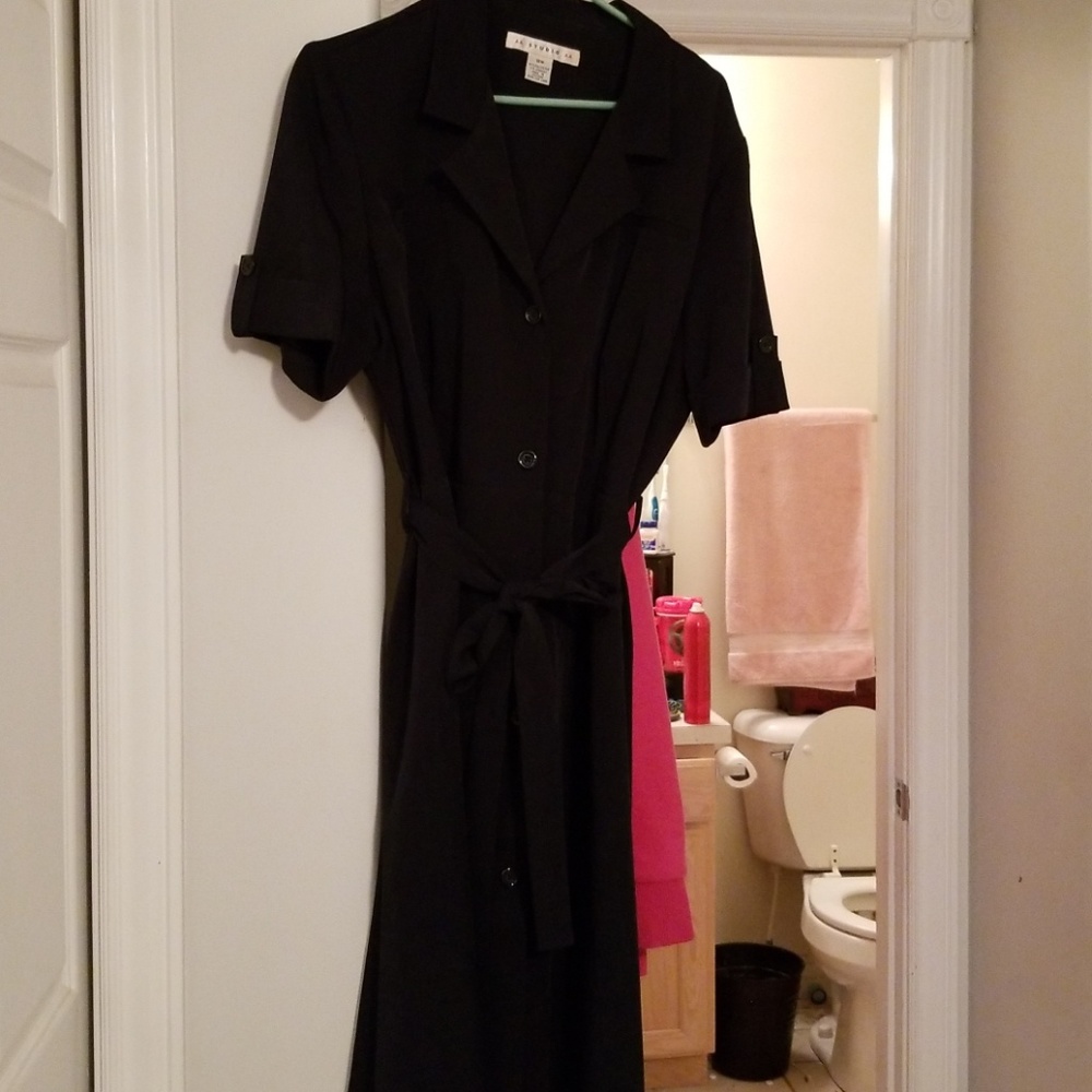 Navy business suit dress